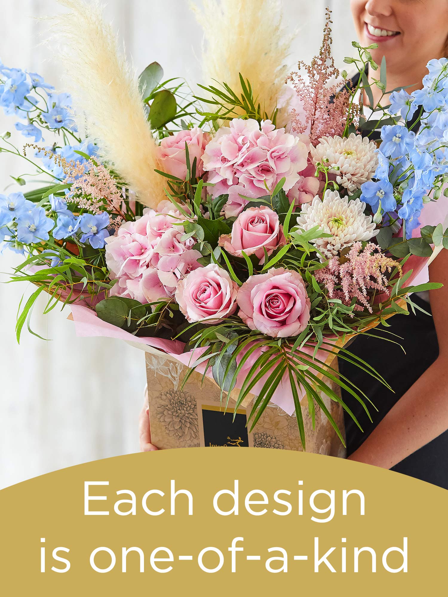 Hand-tied bouquet made with seasonal flowers Flower Arrangement